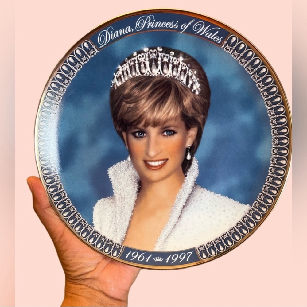 Franklin mint Diana Princess of Wales commemorative plate EUC without box